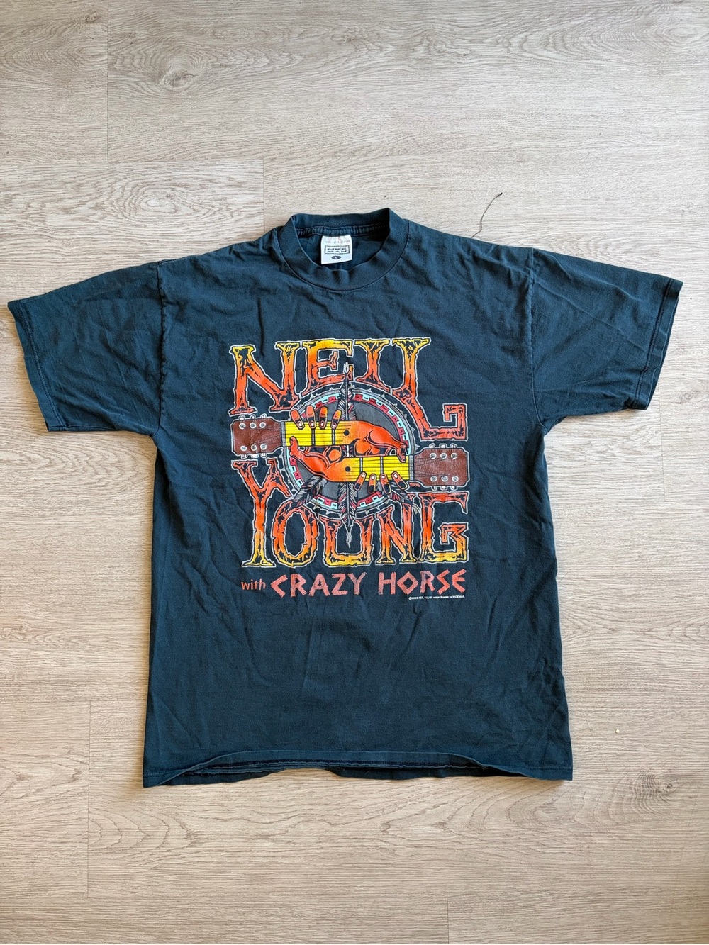Vintage 1996–1997 Neil Young with Crazy Horse tour t-shirt